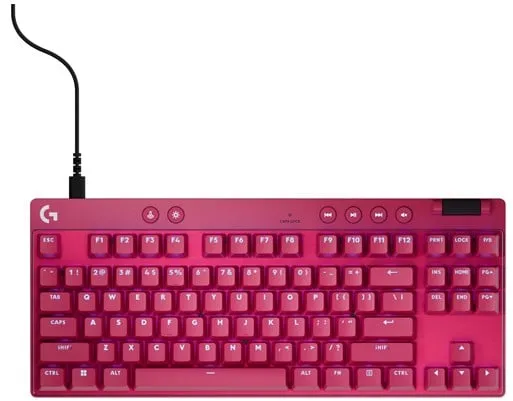 Logitech G PRO X TKL LIGHTSPEED - Logitech Magneettinen Analoginen - Lineaarinen - Pelinäppäimistö - Ilman numeronäppäimistöä - Pohjoismainen - Punainen