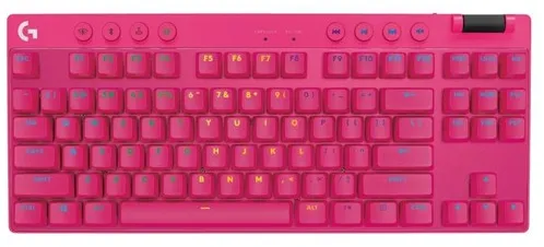 Logitech G PRO X TKL LIGHTSPEED - Logitech GX Brown (Taktiilinen) - Pelinäppäimistö - Ilman numeronäppäimistöä - Amerikkalainen englanti - Vaaleanpunainen