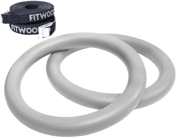 FitWood ULPU Voimistelurenkaat 28mm - Harmaa pinta / Musta hihna