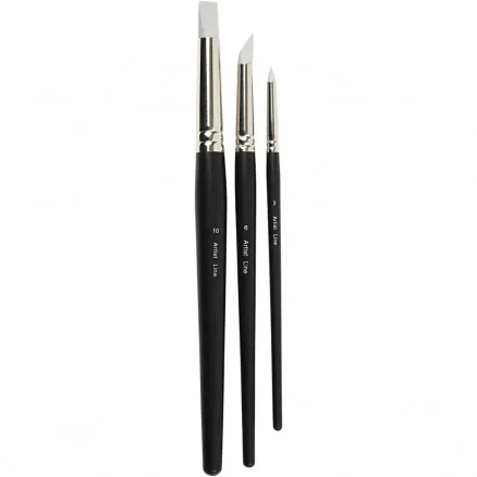 Artist Line Sivellin, koko 2+6+10 mm, kumisivellin, 3 kpl.