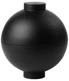 Kristina Dam Studio Wooden Sphere Kulho Musta Tammi XL